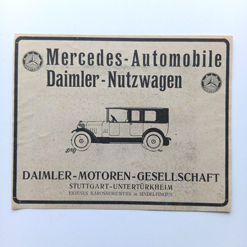 1922 daimler mercedes benz - 1922,